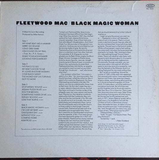 Fleetwood Mac : Black Magic Woman (2xLP, Comp, RE, Ora)