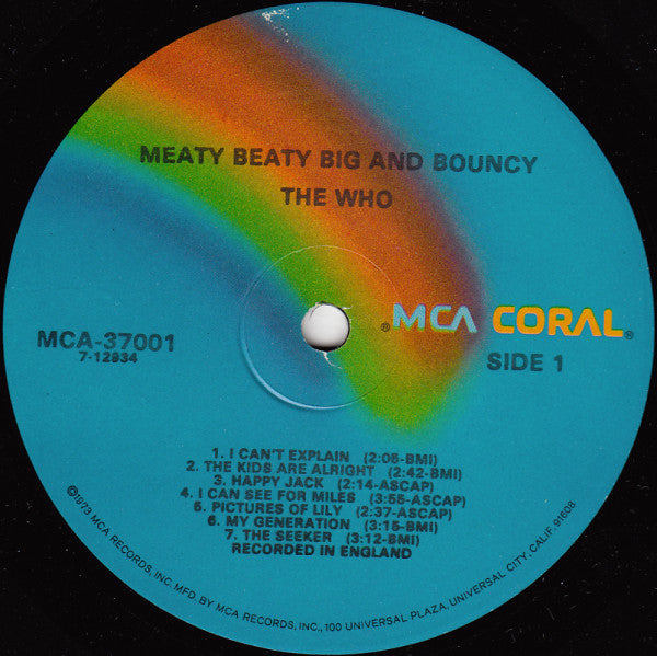 The Who : Meaty Beaty Big And Bouncy (LP, Comp, RE)