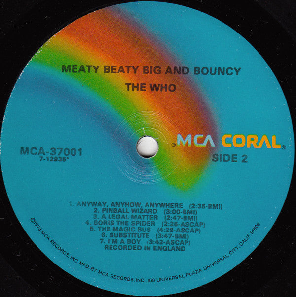 The Who : Meaty Beaty Big And Bouncy (LP, Comp, RE)