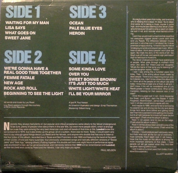 The Velvet Underground : 1969 Velvet Underground Live With Lou Reed (2xLP, Album, RE)