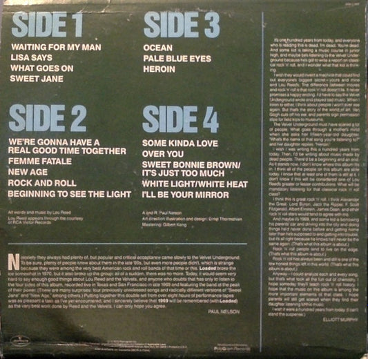 The Velvet Underground - 1969 Velvet Underground Live With Lou Reed vinyl record, 2xLP (Mint (M)) | Lulo Records