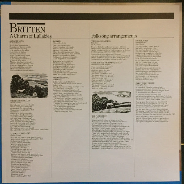 Benjamin Britten / Samuel Barber - Glenda Maurice, David Garvey : A Charm Of Lullabies / Folksong Arrangements / Songs (LP)