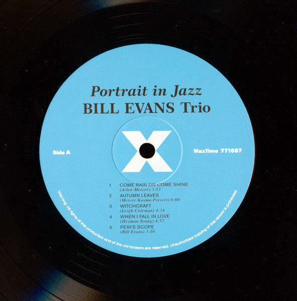 The Bill Evans Trio : Portrait In Jazz (LP, Album, Ltd, RE, RM, 180)