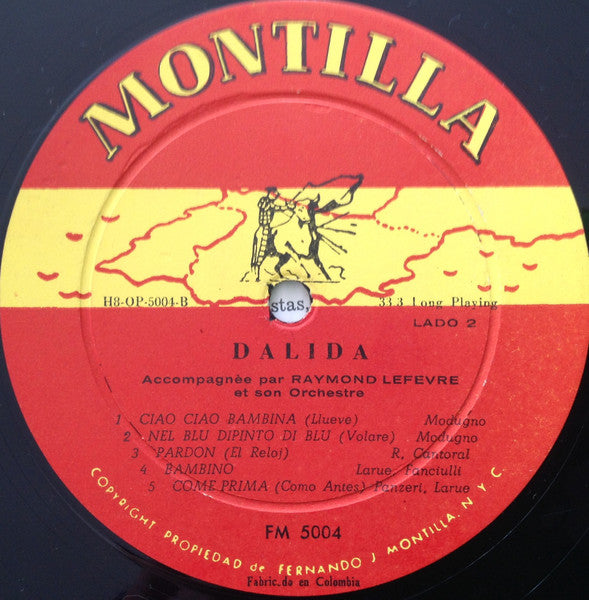 Dalida Accompagnée Par Raymond Lefèvre Et Son Grand Orchestre : Les Enfants Du Pirée De La Película De Jules Dassin "Nunca En Domingo" (LP, Comp, Mono)