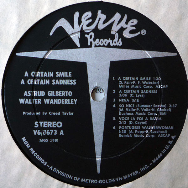 Astrud Gilberto / Walter Wanderley : A Certain Smile A Certain Sadness (LP, Album)