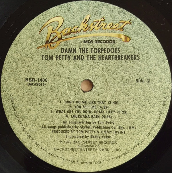 Tom Petty And The Heartbreakers : Damn The Torpedoes (LP, Album, RE, Pin)