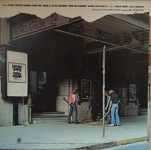 James Gang : Live In Concert (LP, Album, RP)