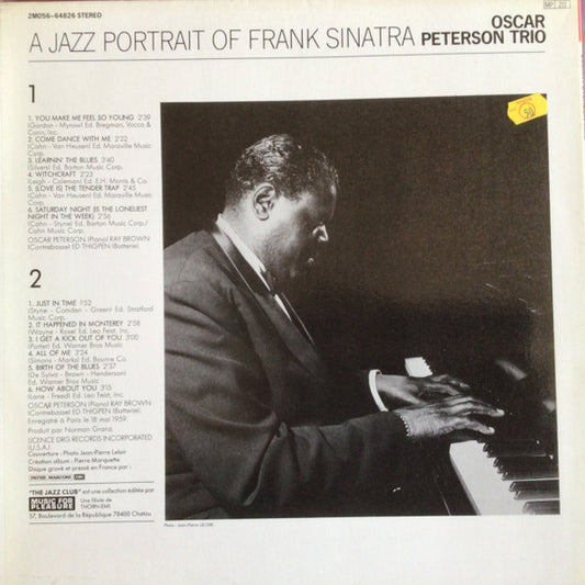 The Oscar Peterson Trio : A Jazz Portrait Of Frank Sinatra (LP, Album, Gat)