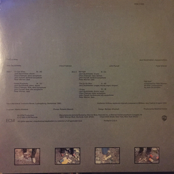 Jack DeJohnette's Special Edition : Tin Can Alley (LP, Album)