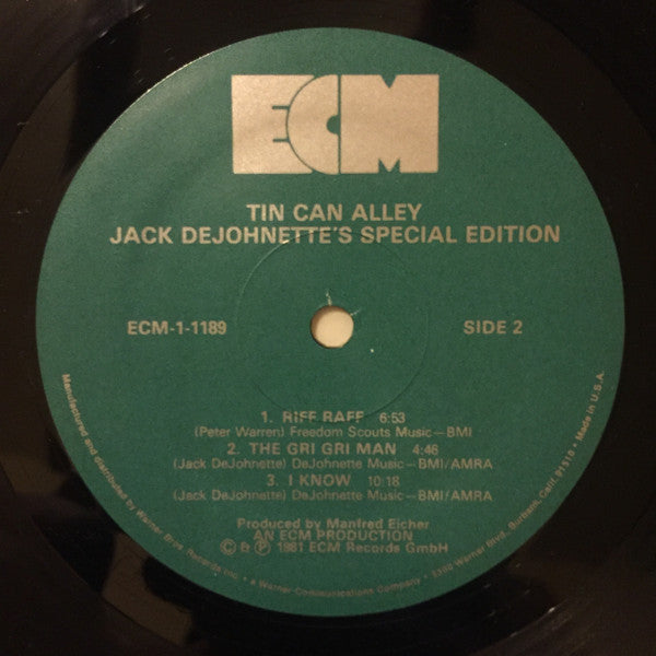 Jack DeJohnette's Special Edition : Tin Can Alley (LP, Album)