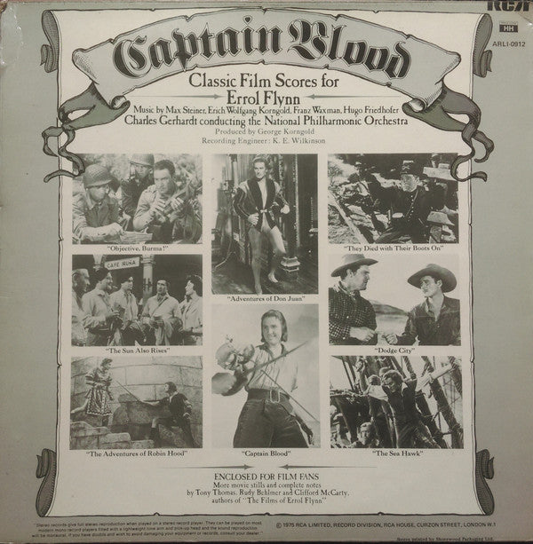Charles Gerhardt, National Philharmonic Orchestra : Captain Blood — Classic Film Scores For Errol Flynn (LP, Album)