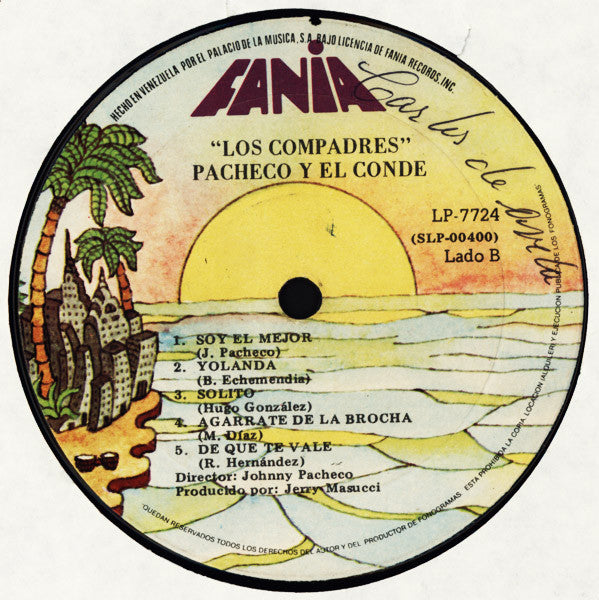 Johnny Pacheco Y El Conde (2) : Los Compadres (LP, Album, Mono, RE)