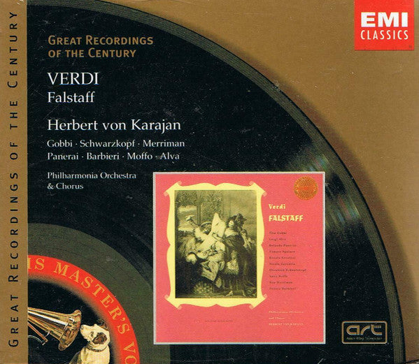 Giuseppe Verdi, Philharmonia Orchestra, Philharmonia Chorus, Herbert von Karajan : Falstaff (2xCD, Album, RM + Box)