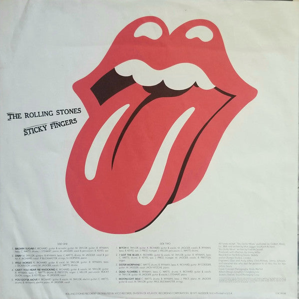 The Rolling Stones : Sticky Fingers (LP, Album, RI )