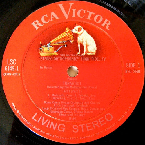 Giacomo Puccini - Birgit Nilsson • Renata Tebaldi • Giorgio Tozzi • Orchestra Del Teatro Dell'Opera Di Roma And Coro Del Teatro Dell'Opera Di Roma, Erich Leinsdorf : Turandot (3xLP, Ind + Box, Album)