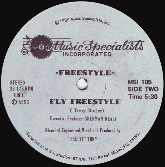 Freestyle - Fly Freestyle vinyl record, 12" (Very Good Plus (VG+)) | Lulo Records