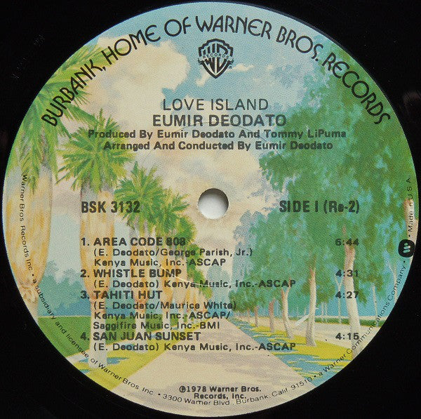 Eumir Deodato : Love Island (LP, Album, LA )