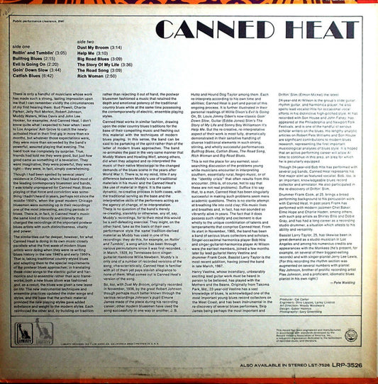 Canned Heat : Canned Heat (LP, Album, Mono, All)