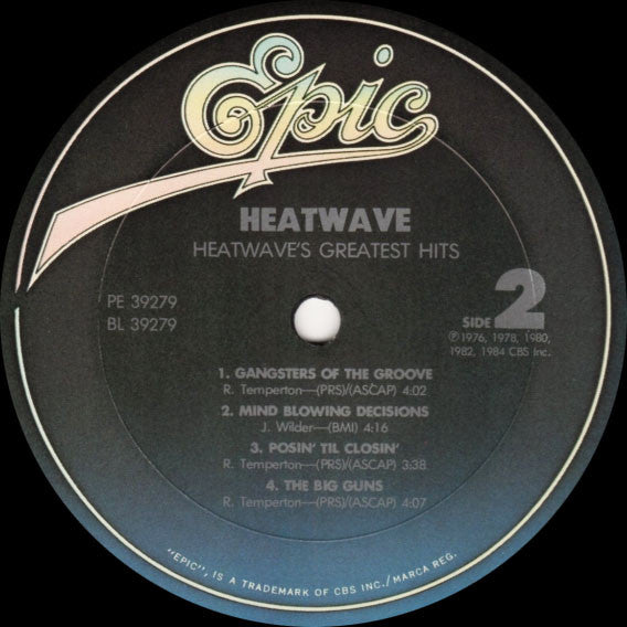 Heatwave : Heatwave's Greatest Hits (LP, Comp)