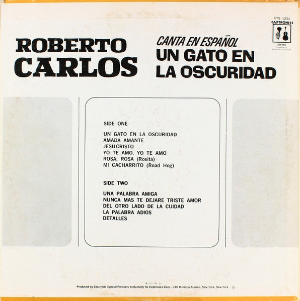 Roberto Carlos : Un Gato En La Obscuridad (LP, Comp)