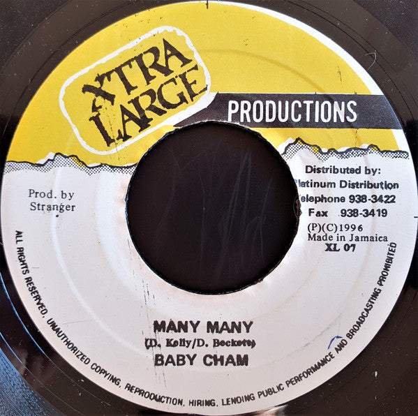 Baby Cham : Many Many (7")