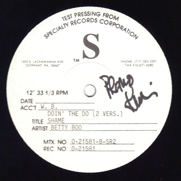 Betty Boo : Doin' The Do (12", TP)