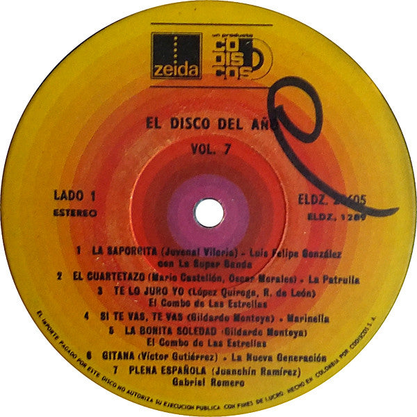 Various : El Disco Del Año: Vol. 7 (LP, Comp)