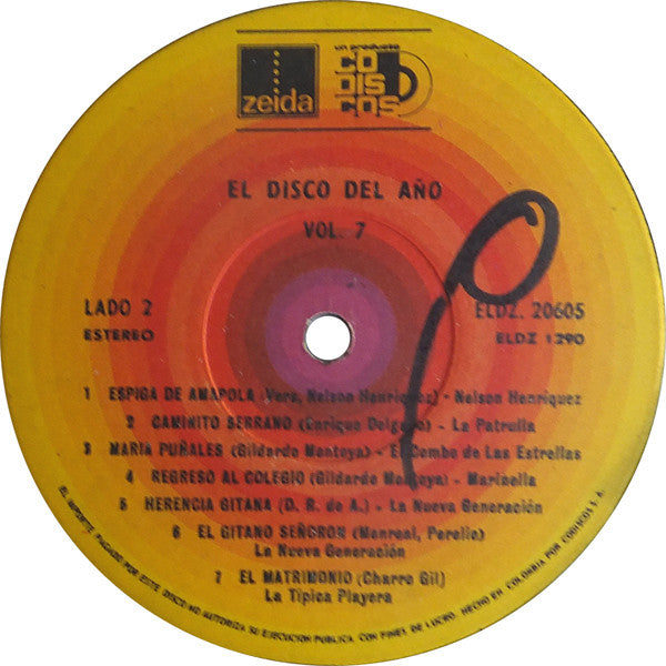 Various : El Disco Del Año: Vol. 7 (LP, Comp)