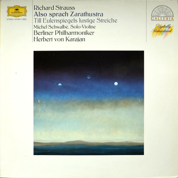 Richard Strauss – Michel Schwalbé, Berliner Philharmoniker, Herbert von Karajan : Also Sprach Zarathustra / Till Eulenspiegel (LP, Comp, RM)