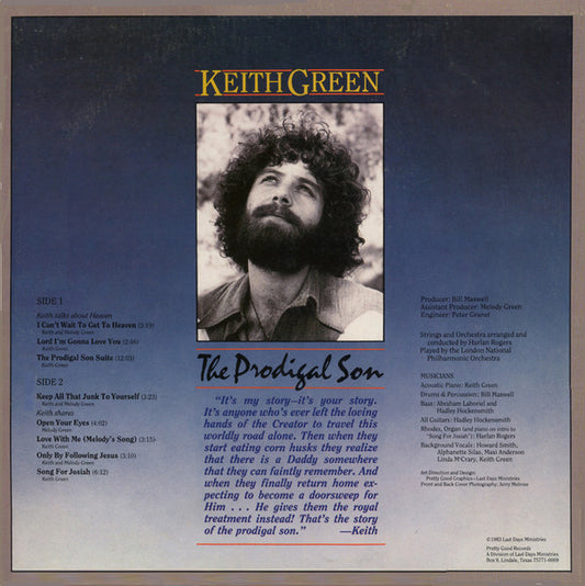 Keith Green - The Prodigal Son vinyl record, LP (Mint (M)) | Lulo Records