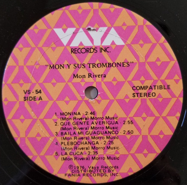 Mon Rivera : Mon Y Sus Trombones (LP, Album, RE)