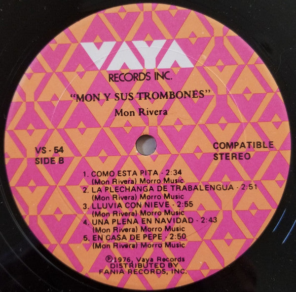 Mon Rivera : Mon Y Sus Trombones (LP, Album, RE)