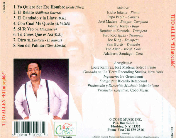 Tito Allen : El Intocable (CD, Album, RE)