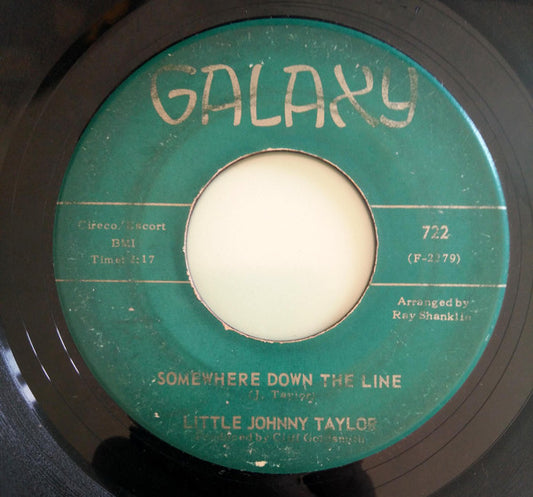 Little Johnny Taylor : Part Time Love / Somewhere Down The Line (7")