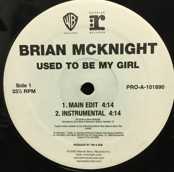 Brian McKnight : Used To Be My Girl (12", Promo)