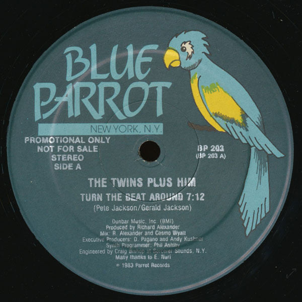 The Twins Plus Him : Turn The Beat Around (12", Promo)
