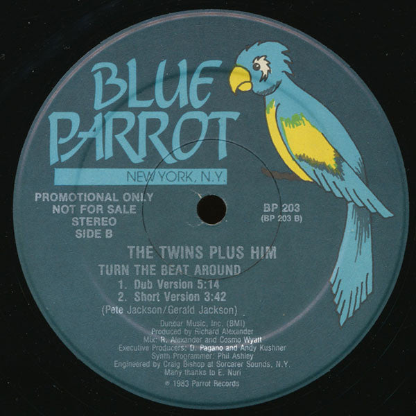 The Twins Plus Him : Turn The Beat Around (12", Promo)