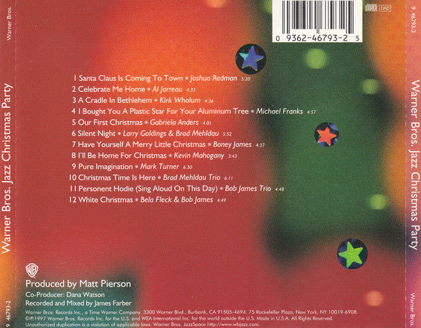 Various : Warner Bros. Jazz Christmas Party (CD, Comp)