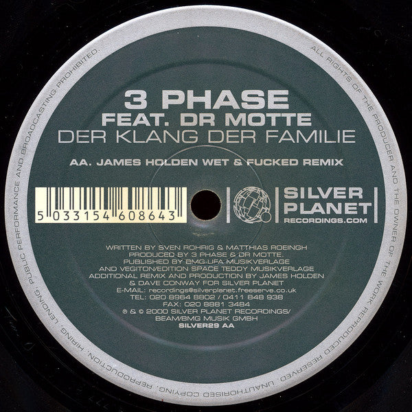 3 Phase Feat. Dr. Motte : Der Klang Der Familie (12")