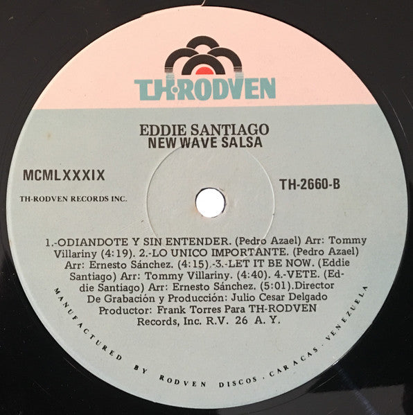 Eddie Santiago : New Wave Salsa (LP, Album)