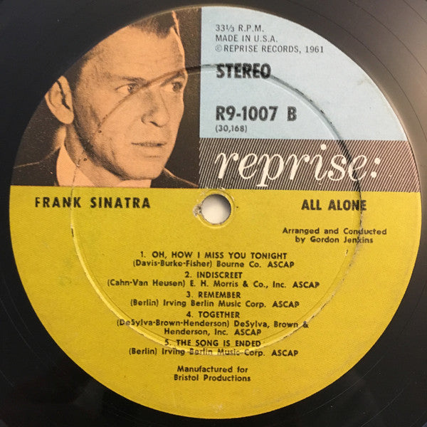 Frank Sinatra : All Alone (LP, Album, Gat)