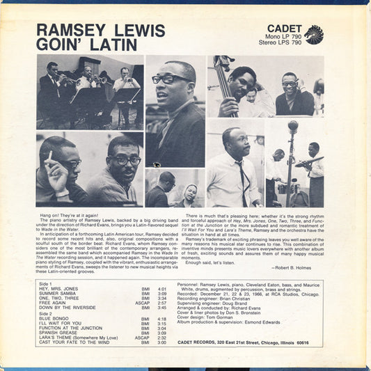 Ramsey Lewis - Goin' Latin vinyl record, LP (Very Good Plus (VG+)) | Lulo Records