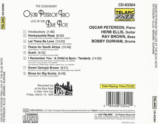 The Oscar Peterson Trio - Live At The Blue Note vinyl record, CD (Near Mint (NM or M-)) | Lulo Records