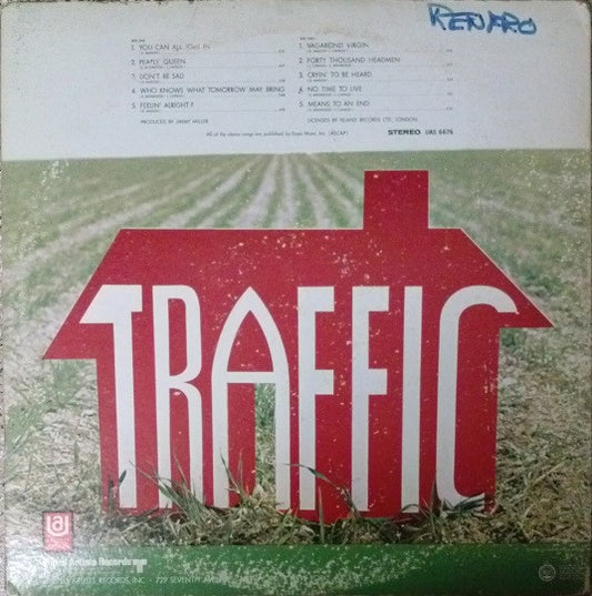 Traffic - Traffic vinyl record, LP (Very Good Plus (VG+)) | Lulo Records