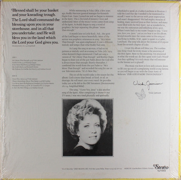 Vicki Jamison : He's More Than Enough (LP, Album)