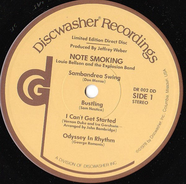 Louis Bellson And Explosion* : Note Smoking (LP, Album, Lim)
