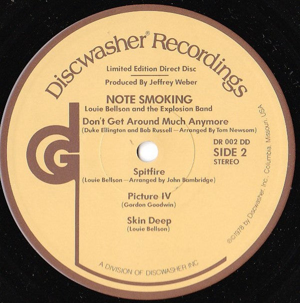 Louis Bellson And Explosion* : Note Smoking (LP, Album, Lim)