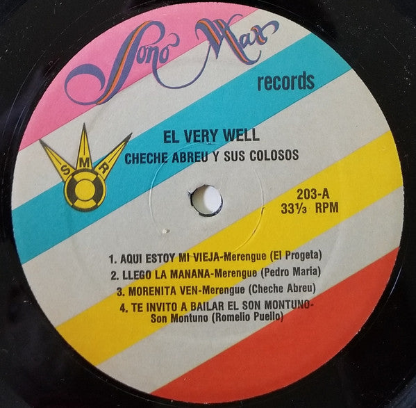 Cheche Abreu Y Sus Colosos : El Very Well (LP, Album)