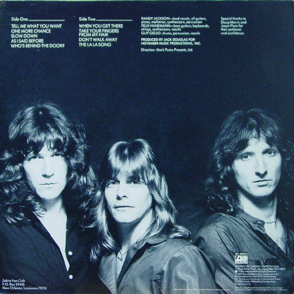Zebra (8) : Zebra (LP, Album, Club, CRC)