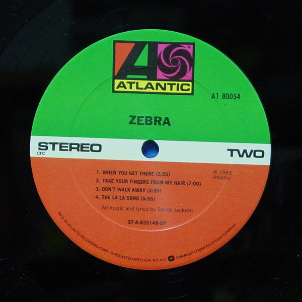 Zebra (8) : Zebra (LP, Album, Club, CRC)